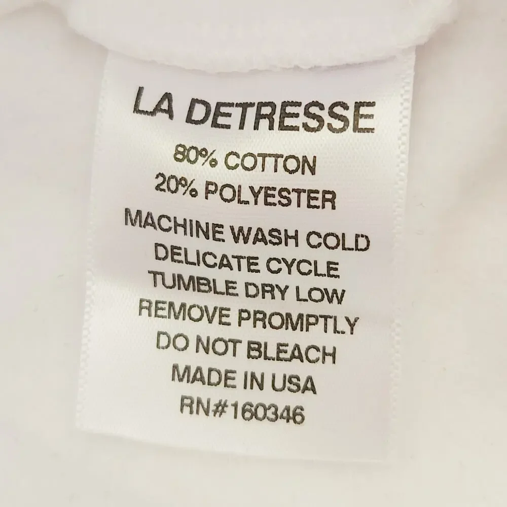 LA DETRESSE The Lovers colorblock athleisure sweatpants two tone joggers L NEW - Picture 5 of 8